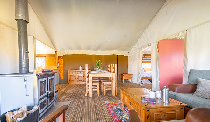 Enjoy a hot tub glamping break at Saltmarsh Hut, Norfolk, England